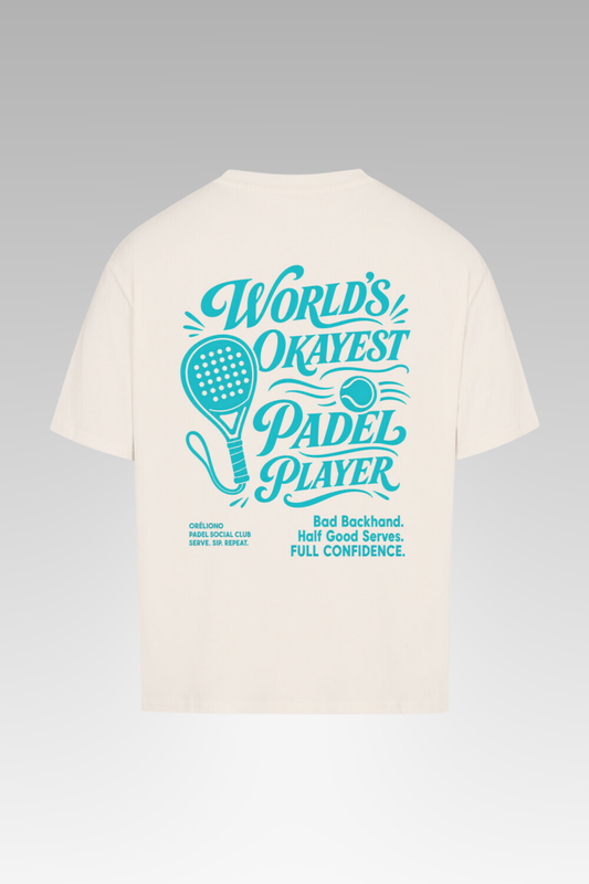 Oversize World´s Okayest Padel Player Tee