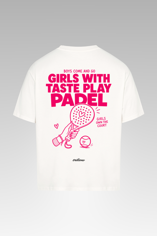 Oversize Girls Play Padel Tee