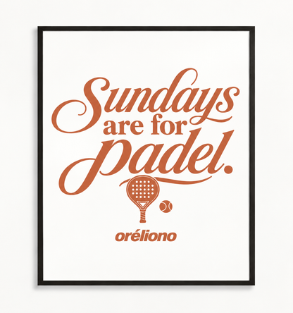 Sunday Padel Poster 3:4