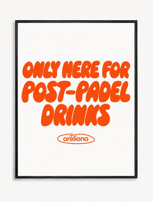 Post Padel Drinks Poster 3:4