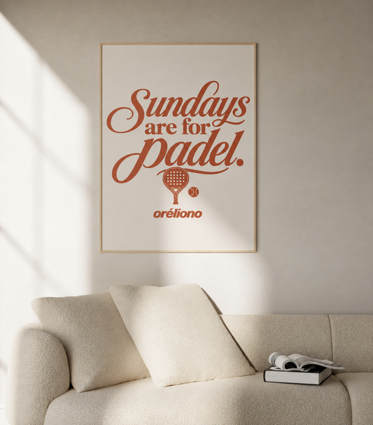 Sunday Padel Poster 3:4