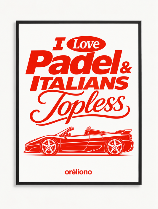 Padel & Italians Poster 3:4