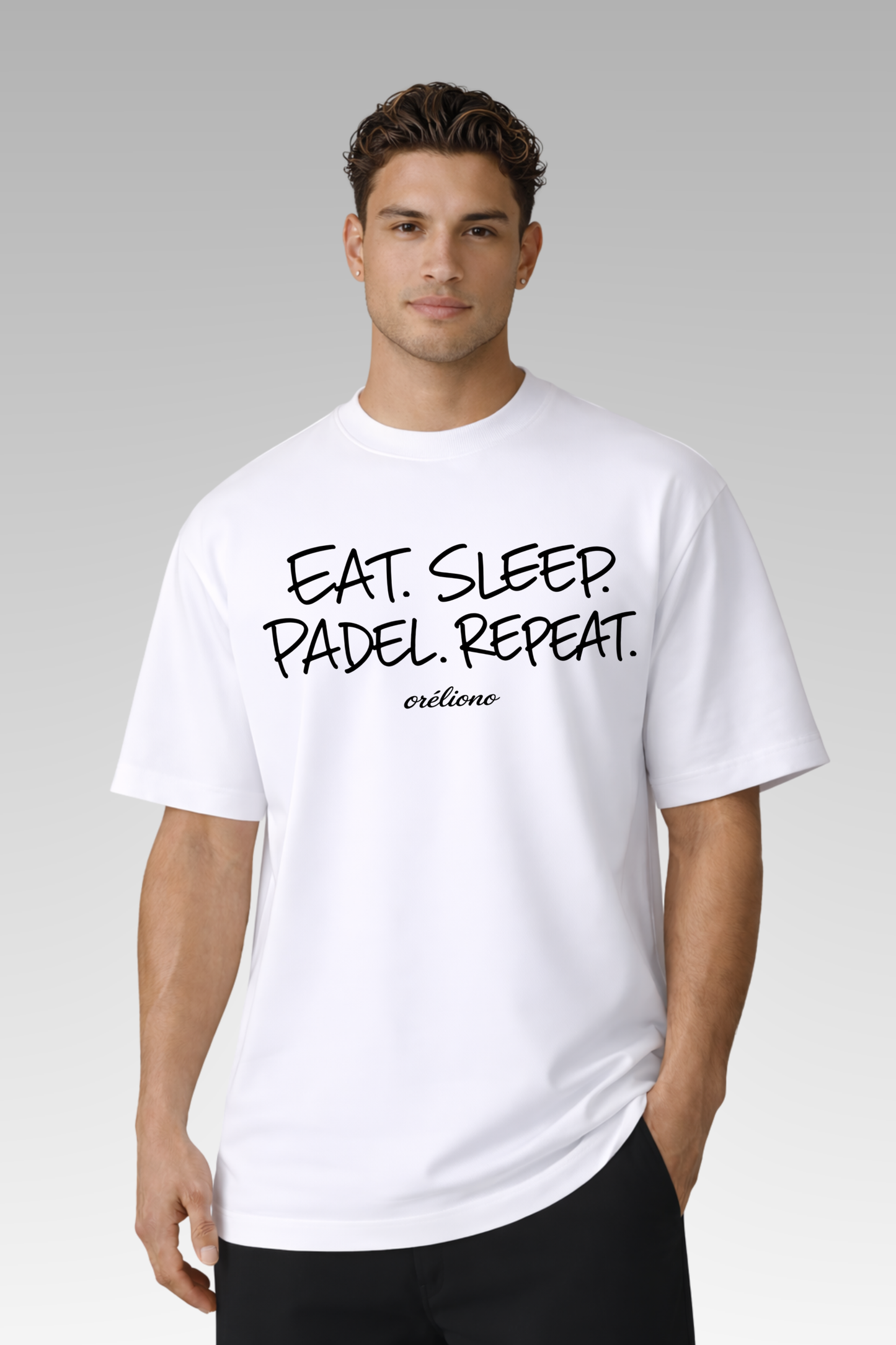 Oversize Eat. Sleep. Padel. Repeat Tee