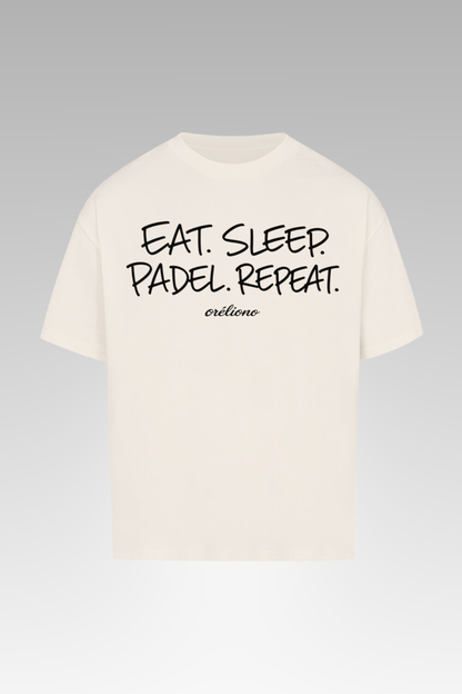 Oversize Eat. Sleep. Padel. Repeat Tee