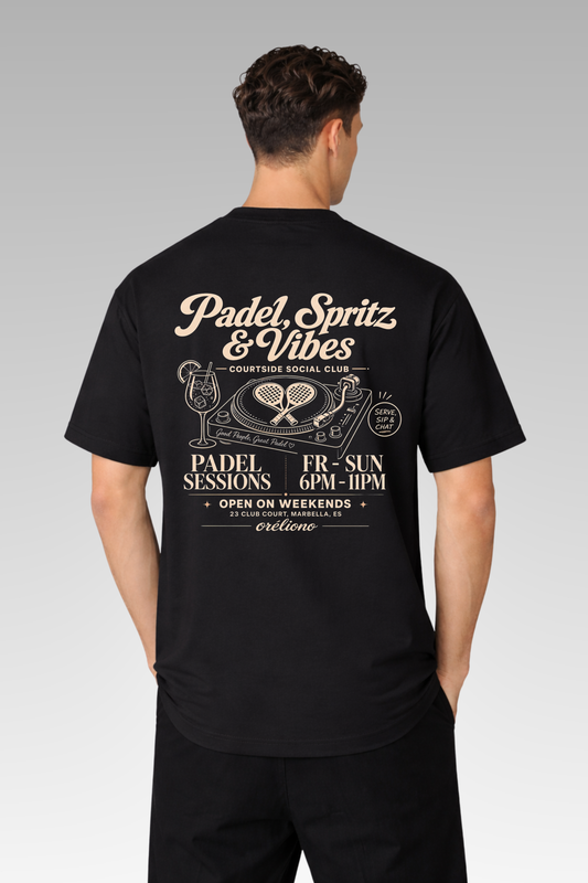 Oversize Padel, Spritz & Vibes Tee