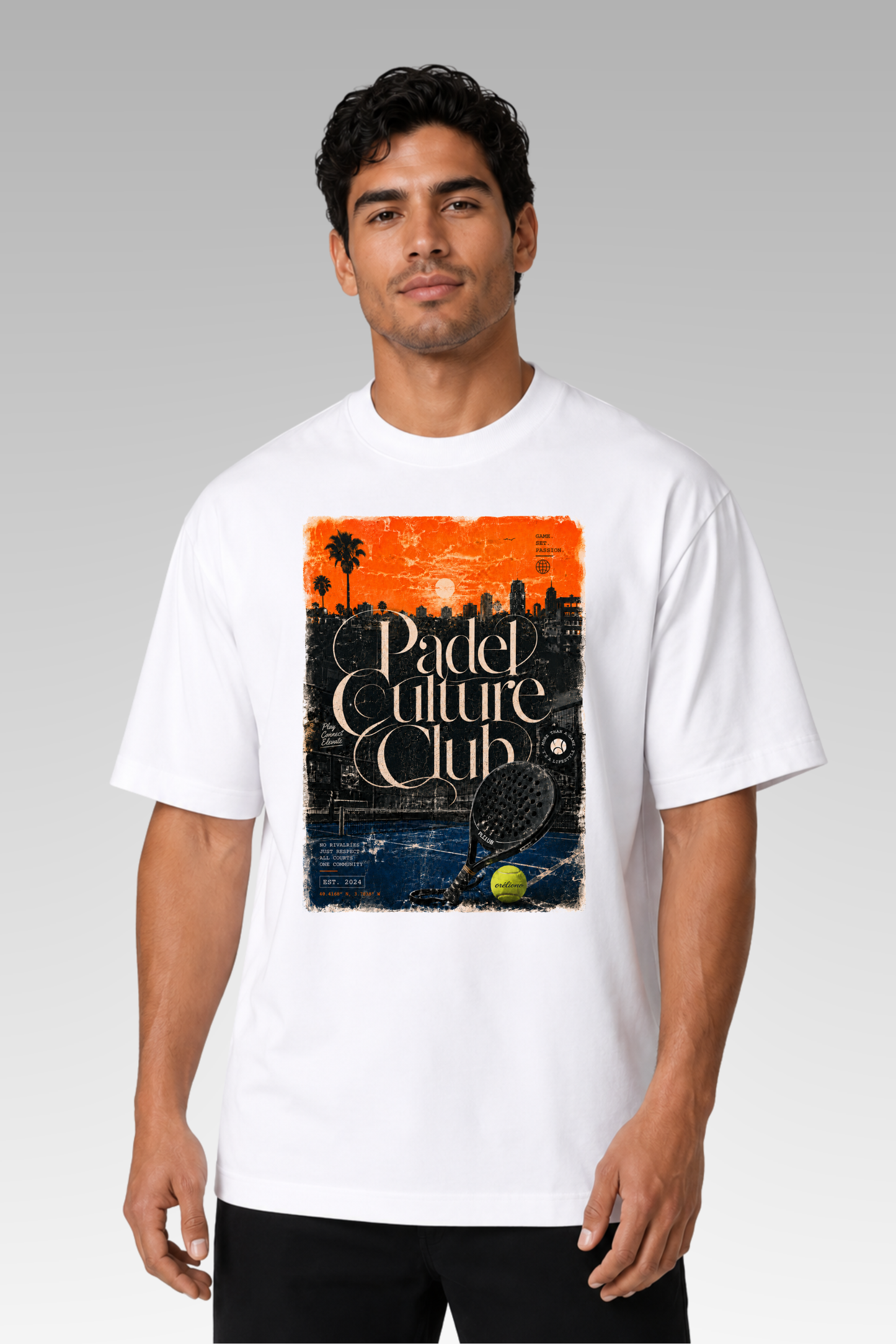 Oversize Padel Culture Sunset Tee