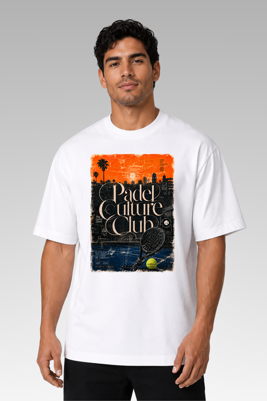 Oversize Padel Culture Sunset Tee