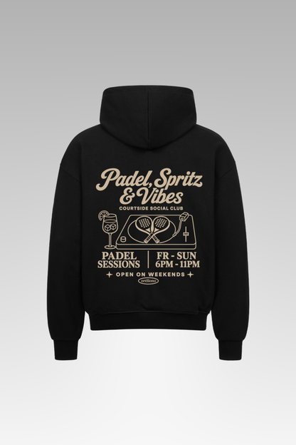 Oversize Padel Vibes Zipper Hoodie
