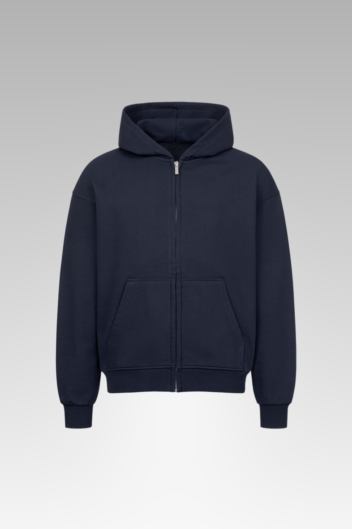 Oversize Open Match Zipper Hoodie