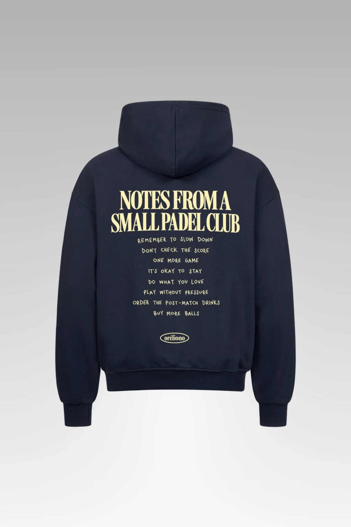 Oversize Notes Zipper Hoodie