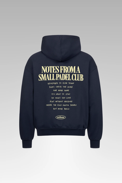 Oversize Notes Zipper Hoodie