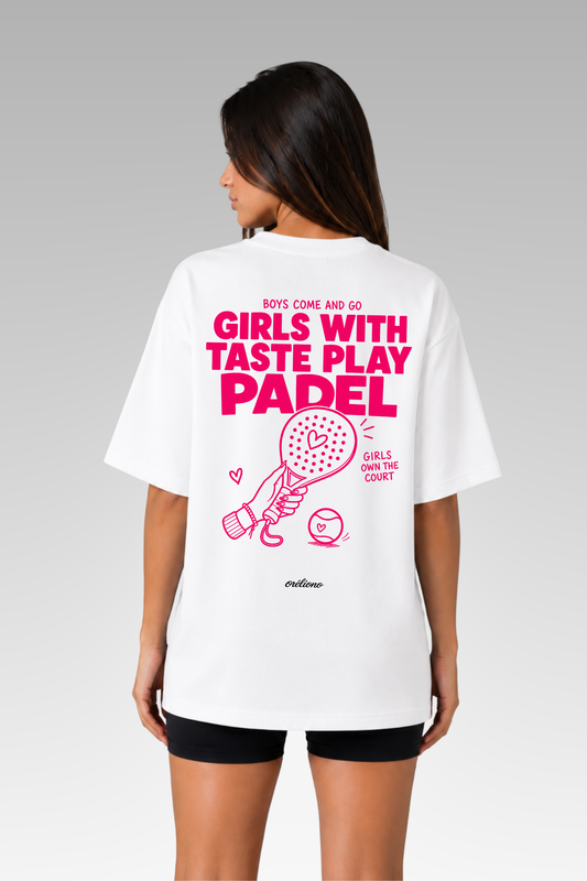 Oversize Girls Play Padel Tee
