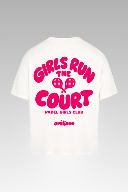 Oversize Girls run the Court Tee