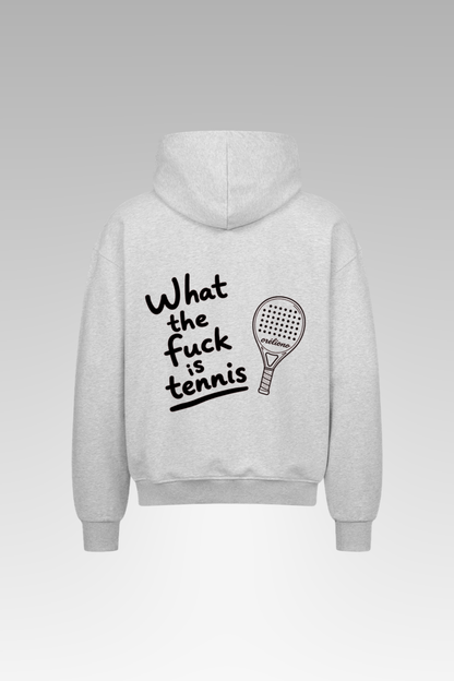 Oversize What the f*** is tennis Zipper Hoodie