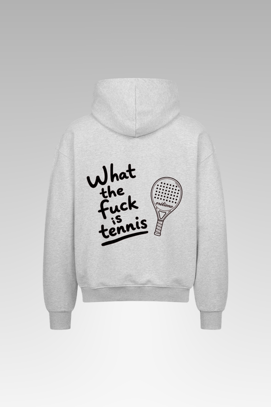 Oversize What the f*** is tennis Zipper Hoodie