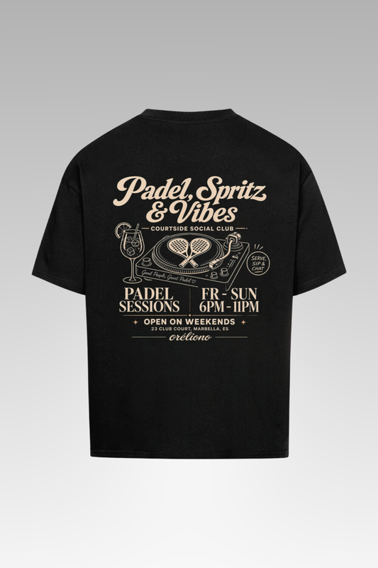 Oversize Padel, Spritz & Vibes Tee
