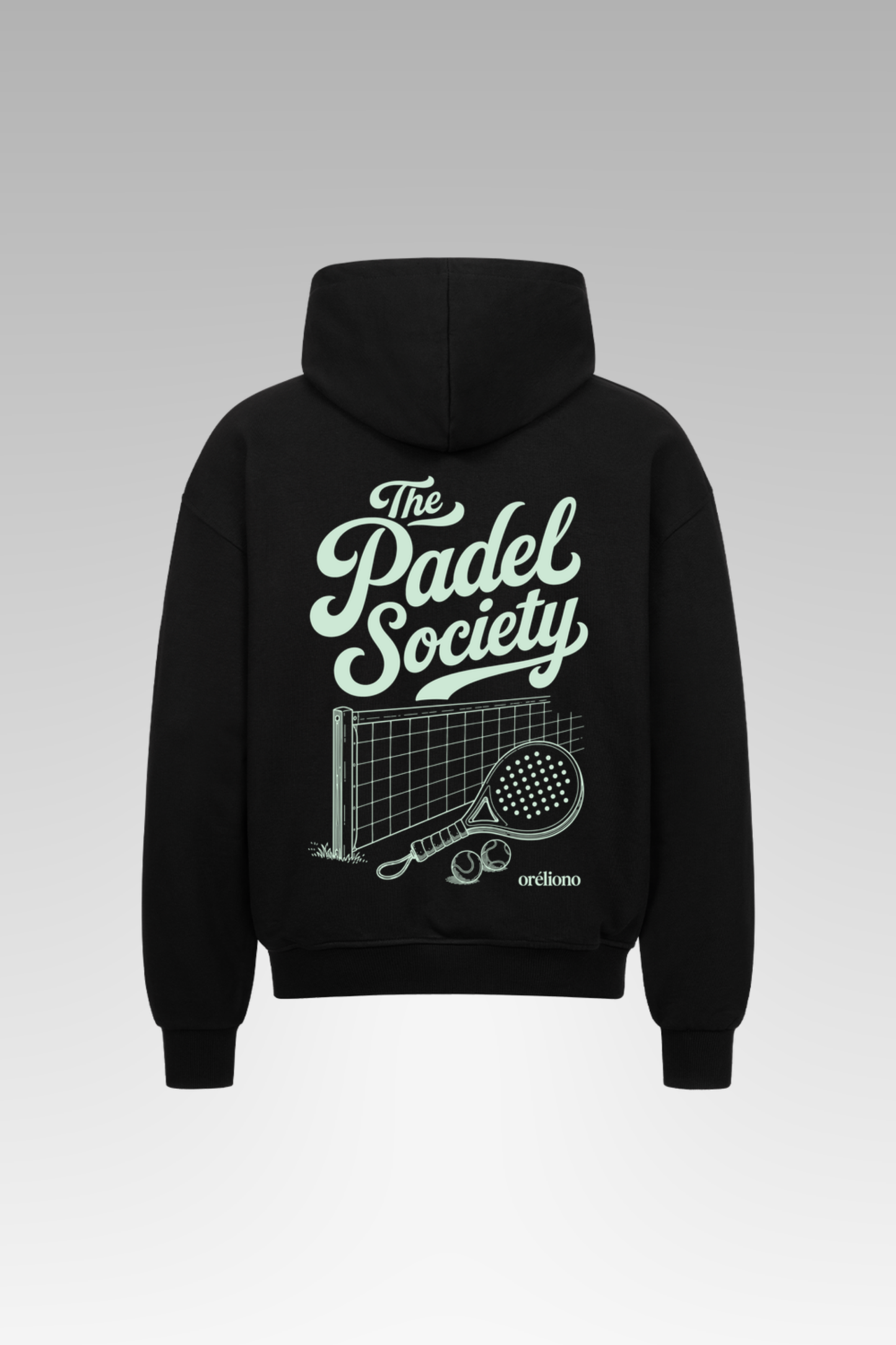 Oversize The Padel Society Zipper Hoodie