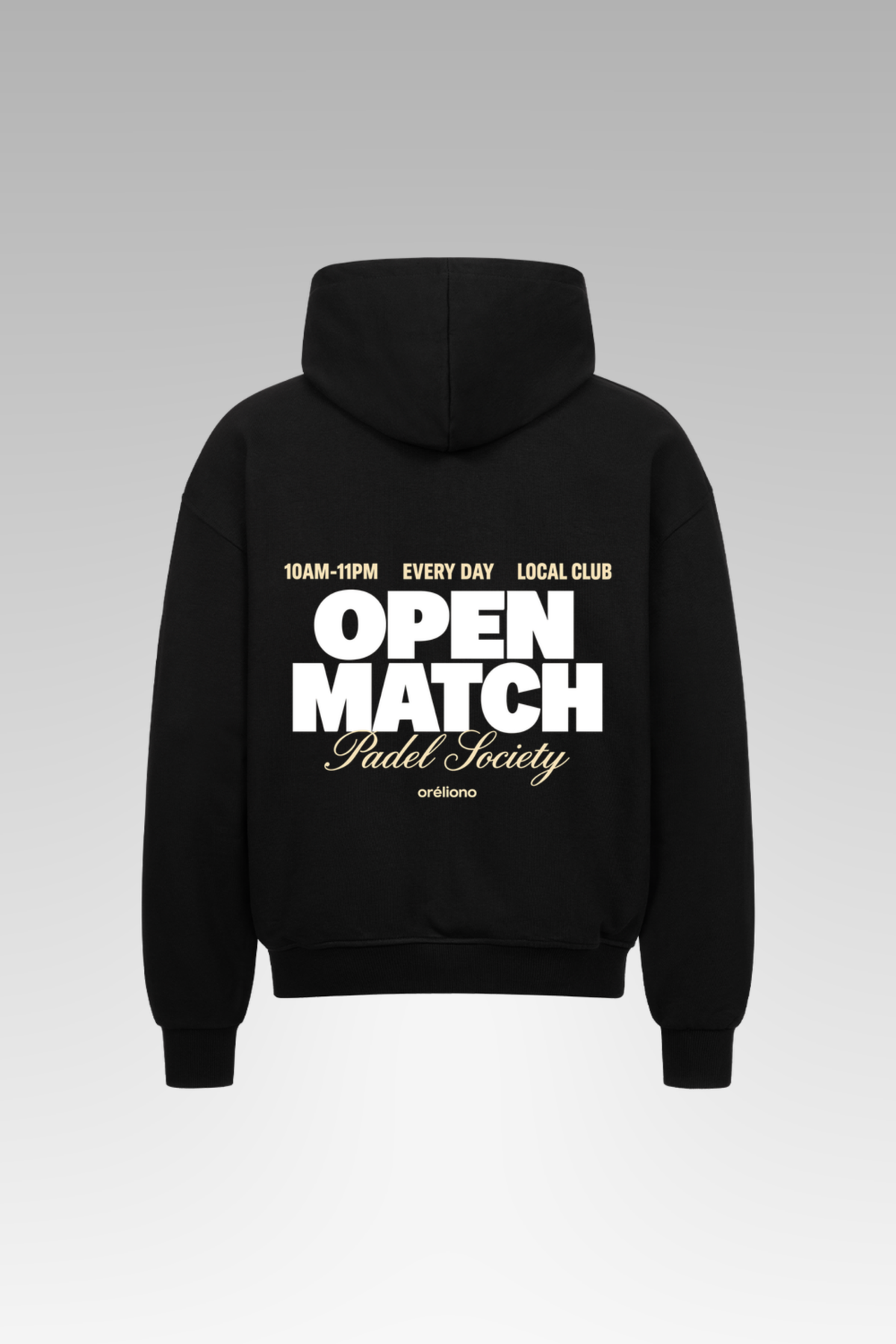 Oversize Open Match Zipper Hoodie