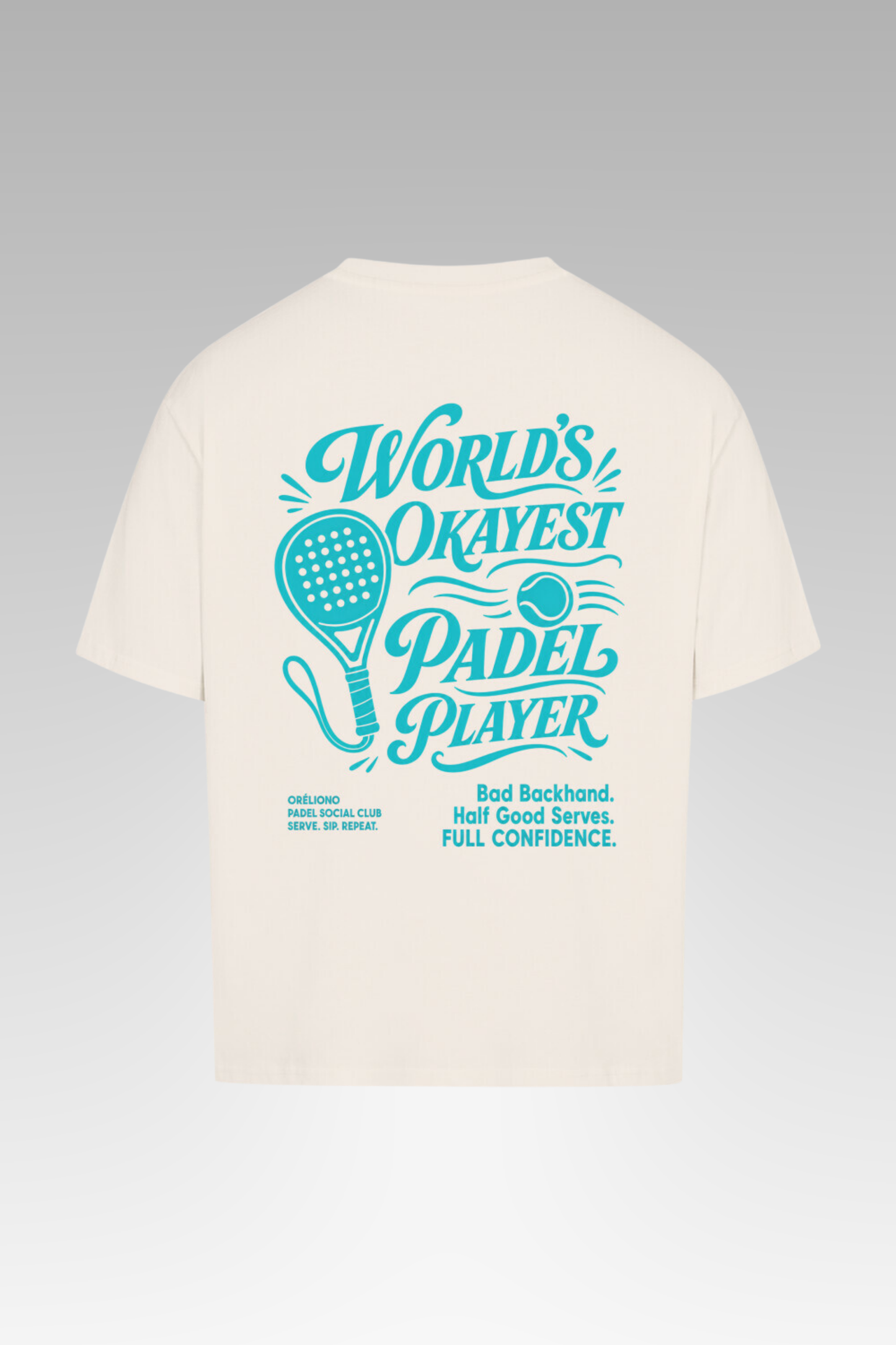 Oversize World´s Okayest Padel Player Tee