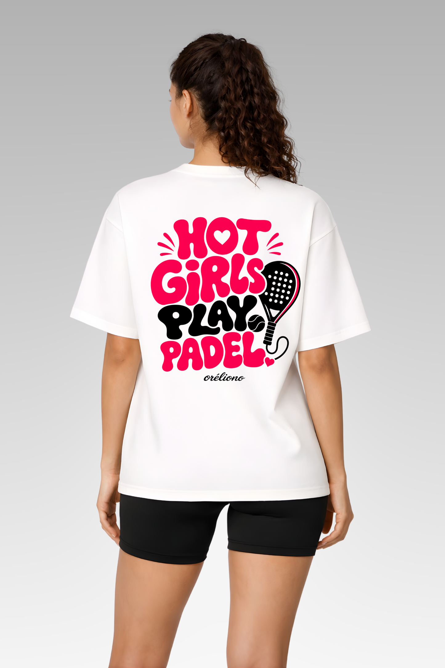 Oversize Hot Girls Play Padel Tee