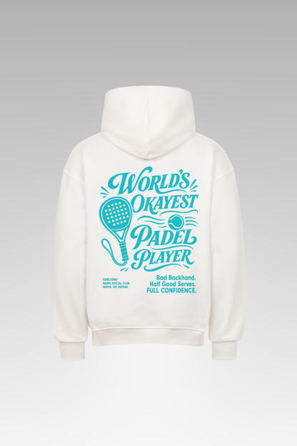 Oversize World´s Okayest Padel Player Hoodie