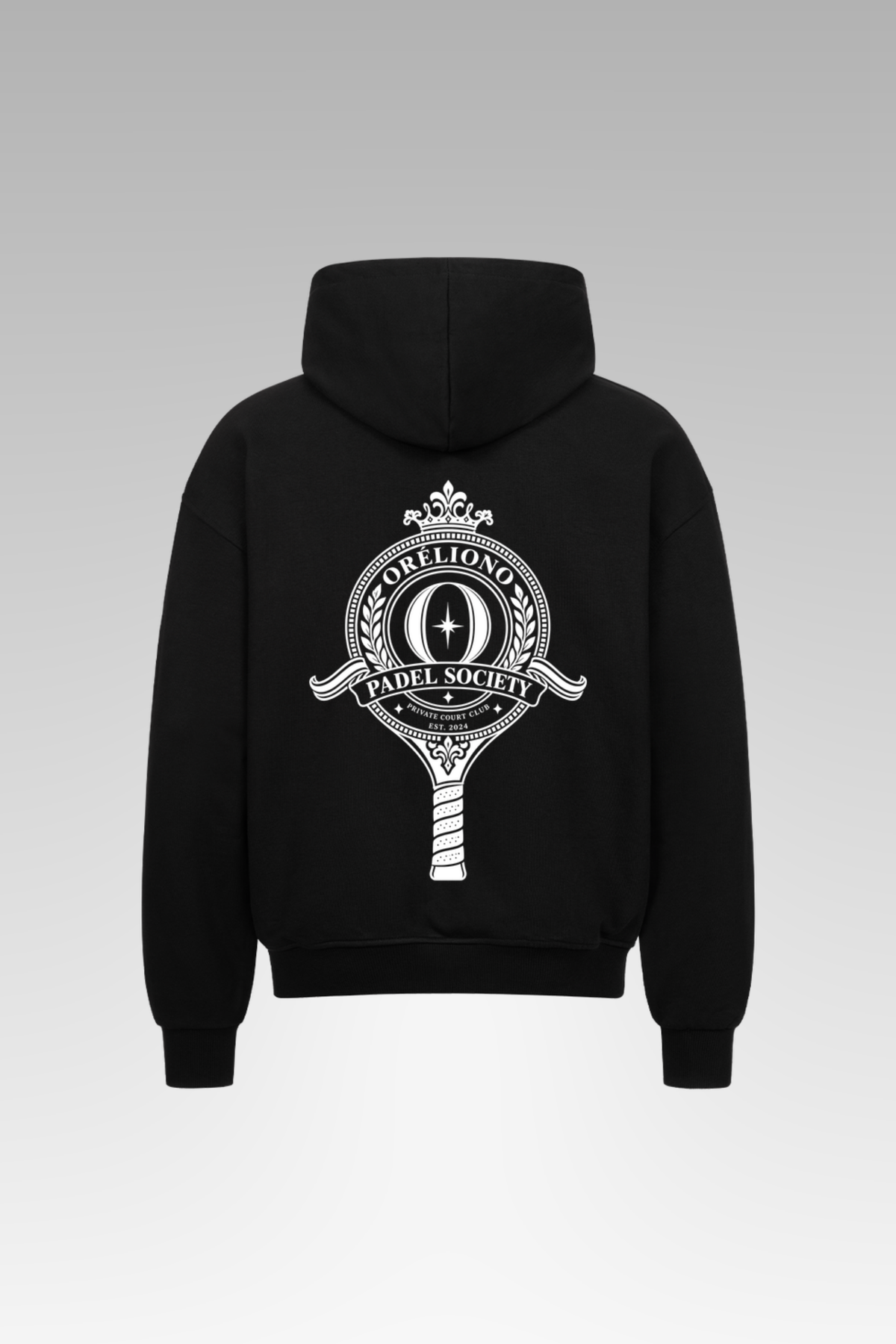 Oversize Private Court Club Zipper Hoodie