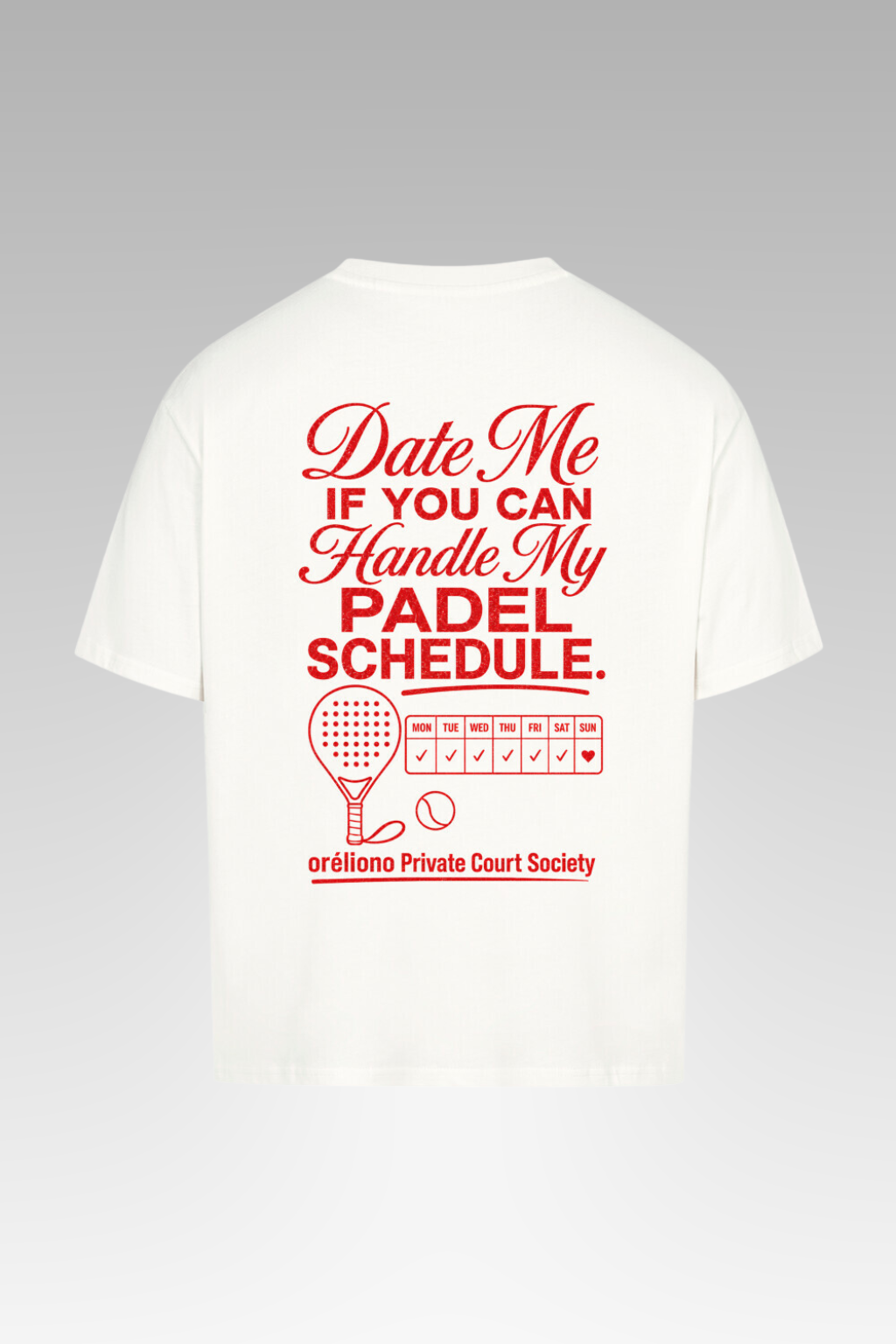 Oversize Date Me Tee