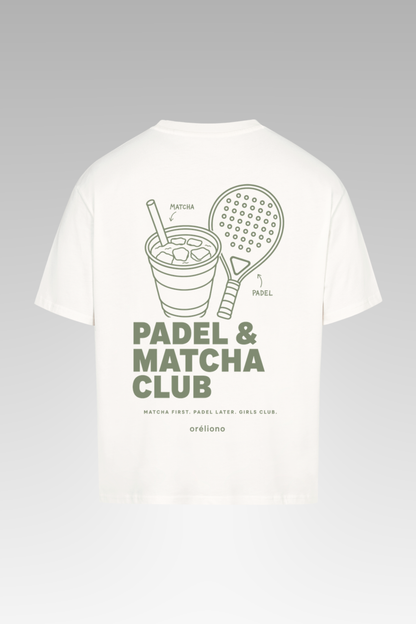 Camiseta oversize Padel & Matcha Club