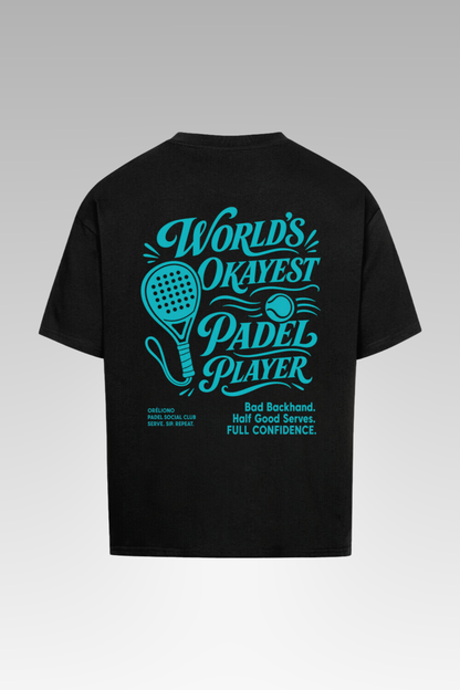 Oversize World´s Okayest Padel Player Tee