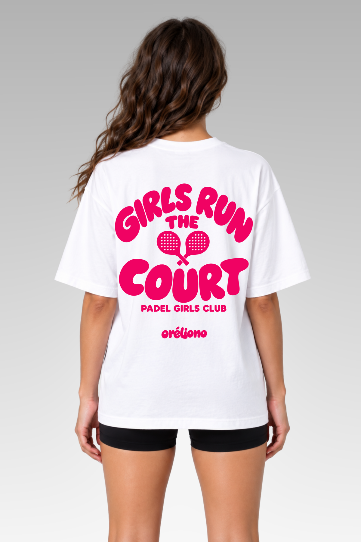 Oversize Girls run the Court Tee