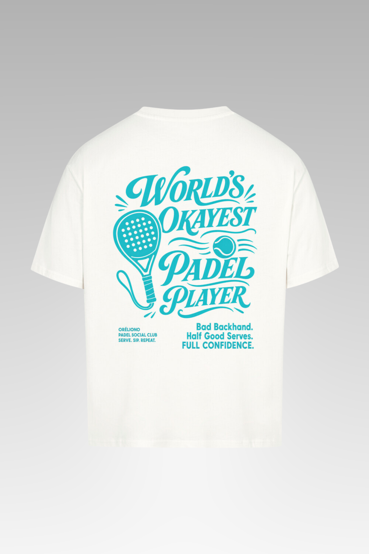 Oversize World´s Okayest Padel Player Tee