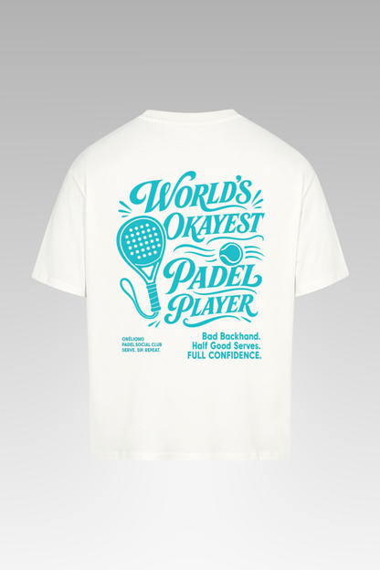 Oversize World´s Okayest Padel Player Tee