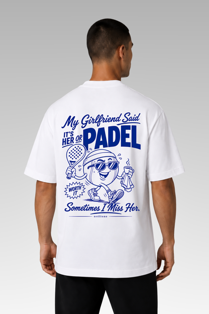 Camiseta oversize de pádel para mujer