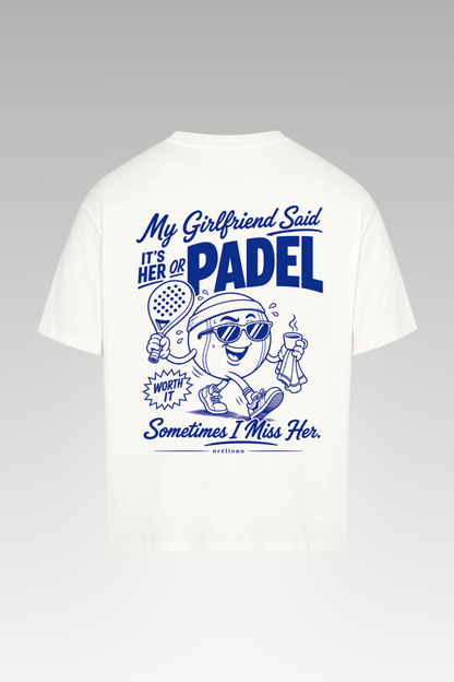 Camiseta oversize de pádel para mujer